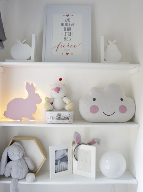 pink nursery accessories